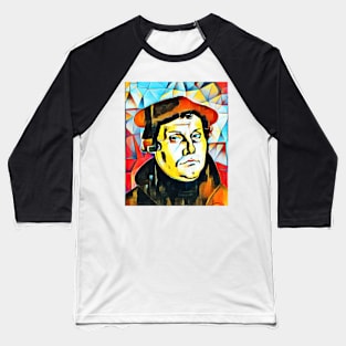 Martin Luther Abstract Portrait | Martin Luther Artwork 2 Baseball T-Shirt